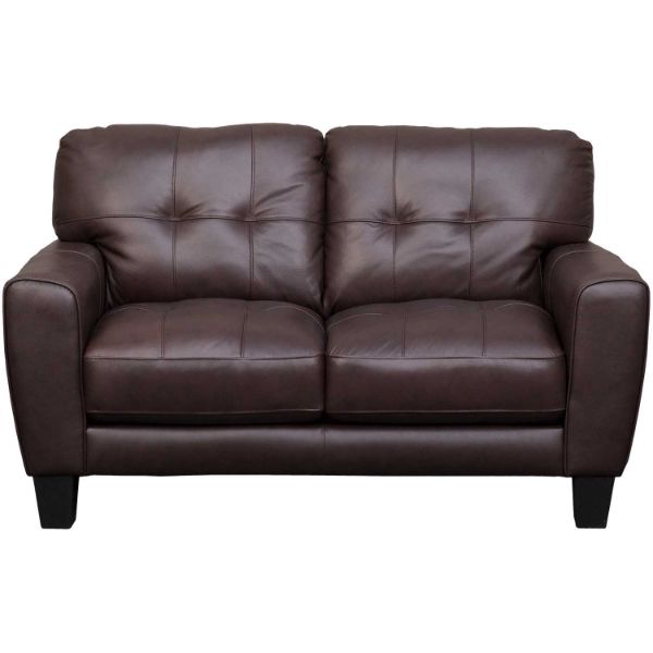 Picture of Aria Brown Leather Loveseat