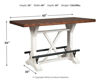 Picture of Valebeck Counter Height Dining Table