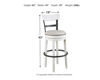 Picture of Valebeck Bar Height Bar Stool