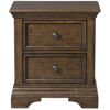 Picture of Olivia Dark Wood 2 Drawer Nightstand