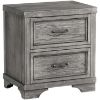 Picture of Foundry Gray 2 Drawer Nightstand