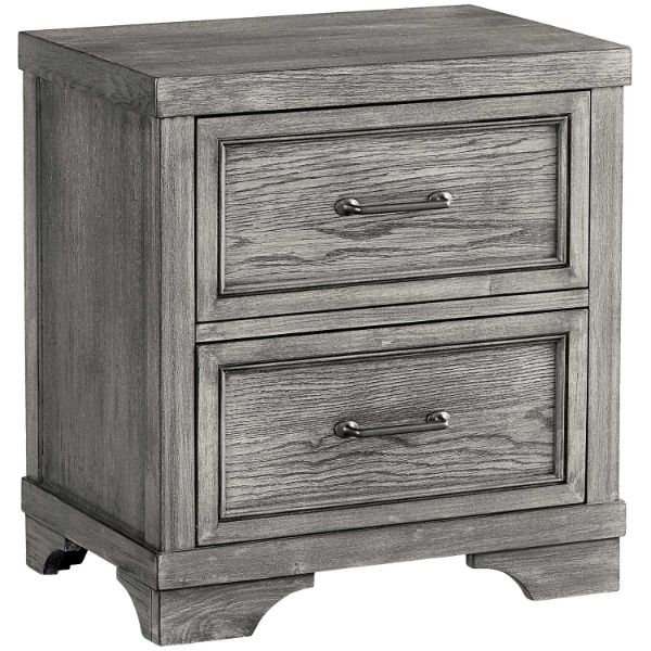 Picture of Foundry Gray 2 Drawer Nightstand