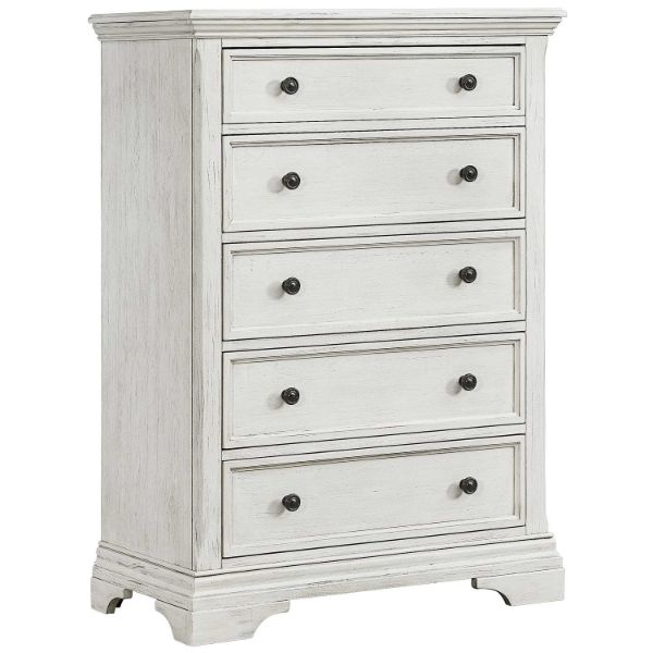 Picture of Olivia White 5 Drawer Chest