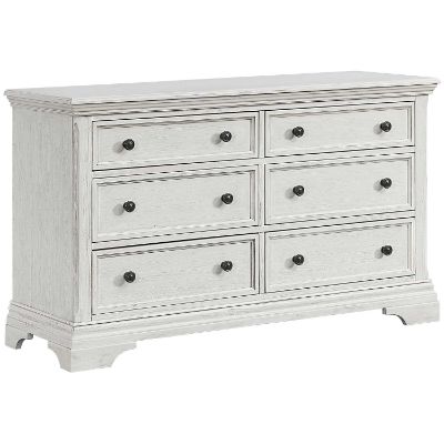 Picture of Olivia White 6 Drawer Dresser