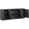 Picture of Geometric Gray Media Console
