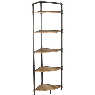 Picture of Hartford Industrial Metal Corner Bookcase 