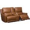 Picture of Rhen Leather Dual Power Reclining Console Loveseat