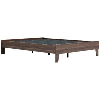 Picture of Calverson Mocha Queen Platform Bed, Brown