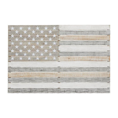 Picture of Wood Flag Wall Decor