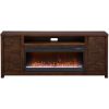 Picture of Hargis 75" Brown Fireplace