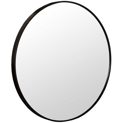 Picture of Round Black Aluminium Mirror