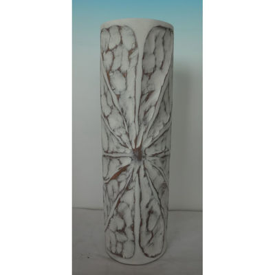 Picture of Tall White Designed Vase