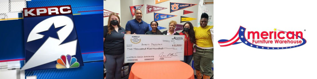 KPRC2 Senior Scholarship | AFW Surprises Demeri Duplechain with  $2,500 Scholarship