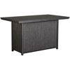 Picture of Alassio Grey Bar Height Fire Pit Table