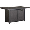 Picture of Alassio Grey Bar Height Fire Pit Table
