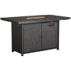 Picture of Alassio Grey Bar Height Fire Pit Table