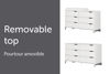 Picture of Kanagane - 6-Drawer Changing Table, White* D