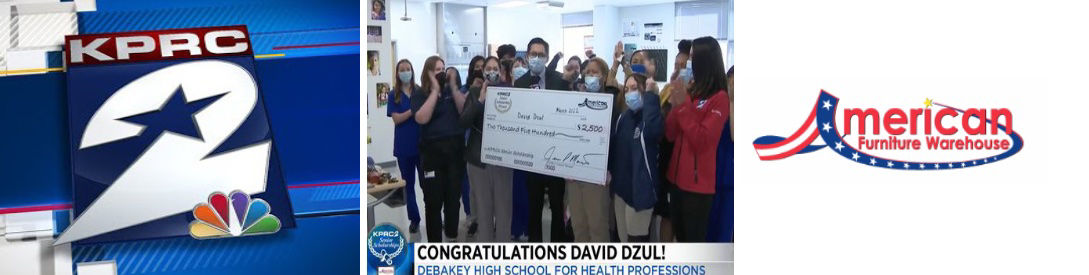 KPRC2 Senior Scholarships | AFW Surprises David Dzul with $2,500 Scholarship