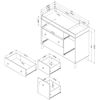 Picture of Yodi - Changing Table with Drawers, Two-Tone *D