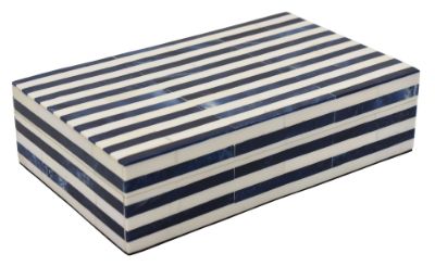 Picture of Decorative Stripe Box Drk Bl Crm; Decorative Strip