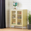 Picture of Crea - Metal Mesh 2-Door Accent Cabinet, Yellow *D