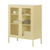 Picture of Crea - Metal Mesh 2-Door Accent Cabinet, Yellow *D