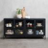 Picture of Wales Four Door Black Cabinet