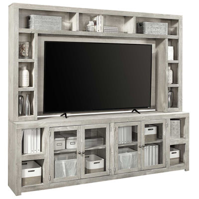 Picture of Avery Loft 97" Gray TV Console with Hutch