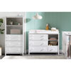 Picture of Little Smileys Wide Changing Table with Station Pure White
