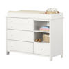 Picture of Little Smileys Wide Changing Table with Station Pure White