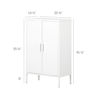 Picture of Crea - Metal 2-Door Accent Cabinet, White *D