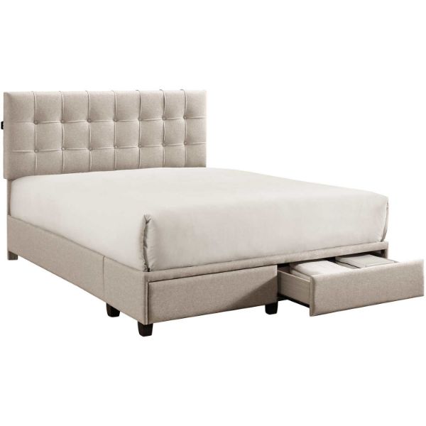 Picture of Antoine Khaki Queen Bed