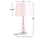 Picture of Letty Table Lamp, Pink *D