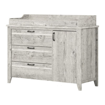 Picture of Seaside Pine Changing Table With Drawers