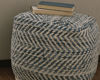 Picture of Chevron Pouf, Blue *D