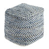 Picture of Chevron Pouf, Blue *D