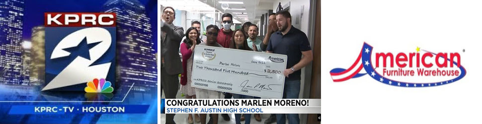 KPRC 2 Senior Scholarships | AFW Surprises Marlen Moreno with $2,500 Scholarship