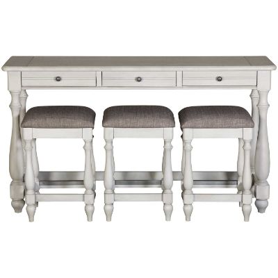 Picture of New Haven Sofa Table with Stools