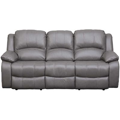 Picture of Kent Gray Leather Power Recline Sofa