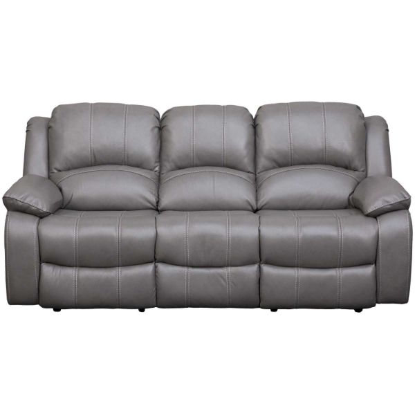 Picture of Kent Gray Leather Power Recline Sofa