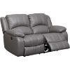 Picture of Kent Gray Leather Power Recline Loveseat