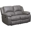 Picture of Kent Gray Leather Power Recline Loveseat