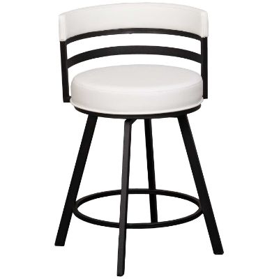 Picture of Liam White 24" Swivel Barstool