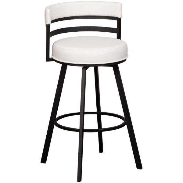 Picture of Liam White 30" Swivel Barstool