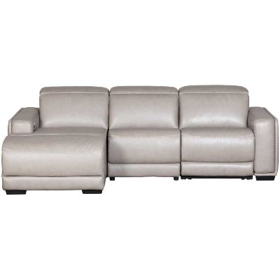 Picture of Correze Leather Dual Power 3PC Power Sectional with LAF Chaise