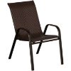 Picture of Wicker Stackable Brown Chair