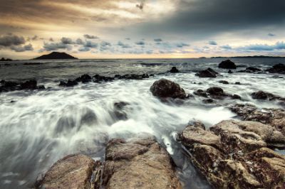 Picture of Ocean Against Rocks