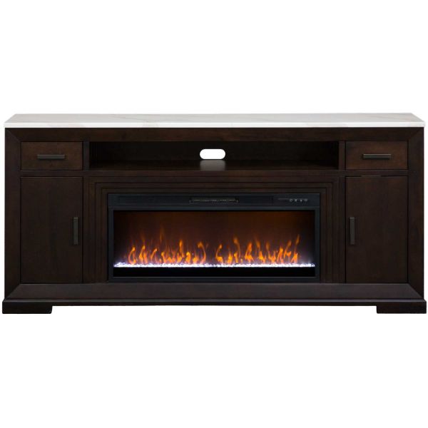 Picture of Avalon 84" Chestnut Fireplace