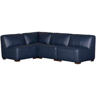 Picture of Levi Indigo Blue 4 Piece Sectional