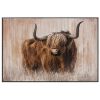 Picture of Cow In Frame Print Hand Painted
